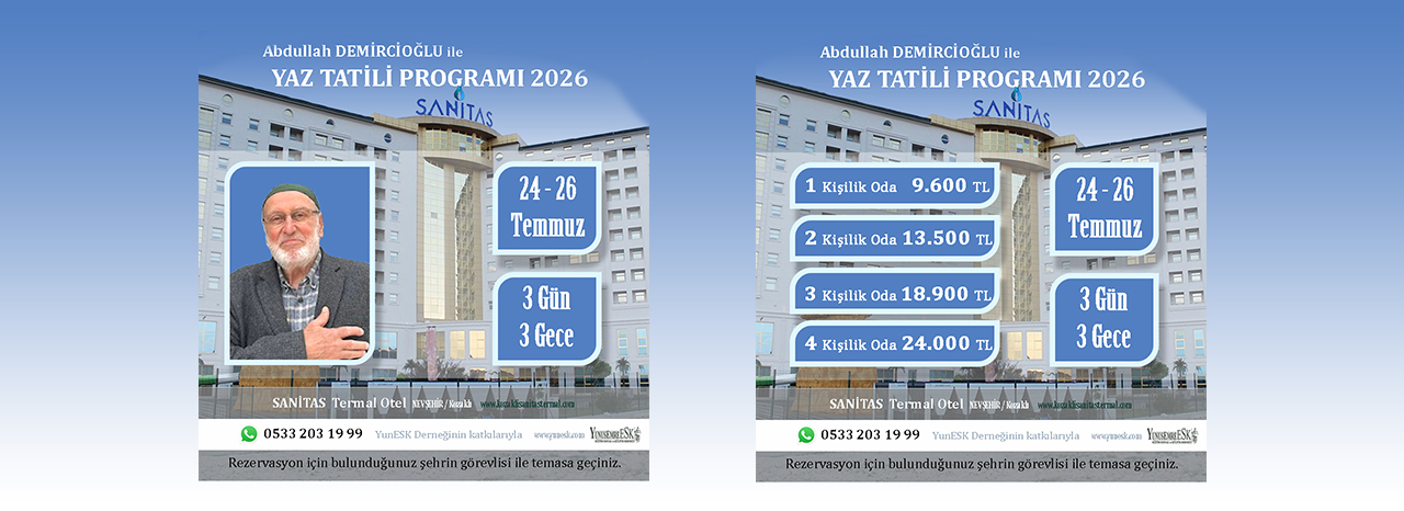<span>YAZ TAT�L PROGRAMI </span> 2026