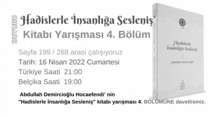 Hadislerle nsanla Sesleni Kitab YARIMASI 4. Blm