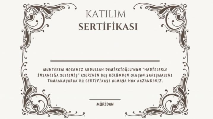 Katlm Sertifikalar Takdim Edildi