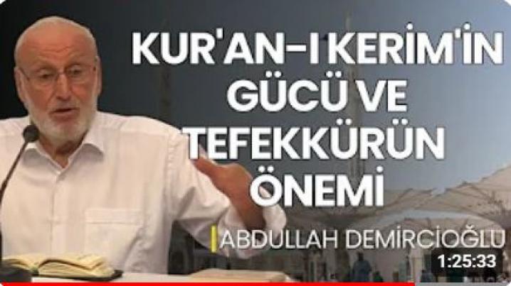 Tefekkr ve Tedebbr: Derin Dnmenin Fazileti